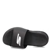 Skechers Men's Go Consistent Slide Sandals – Athletic Beach Shower Shoes With Foam Cushioning, Black/White, 9