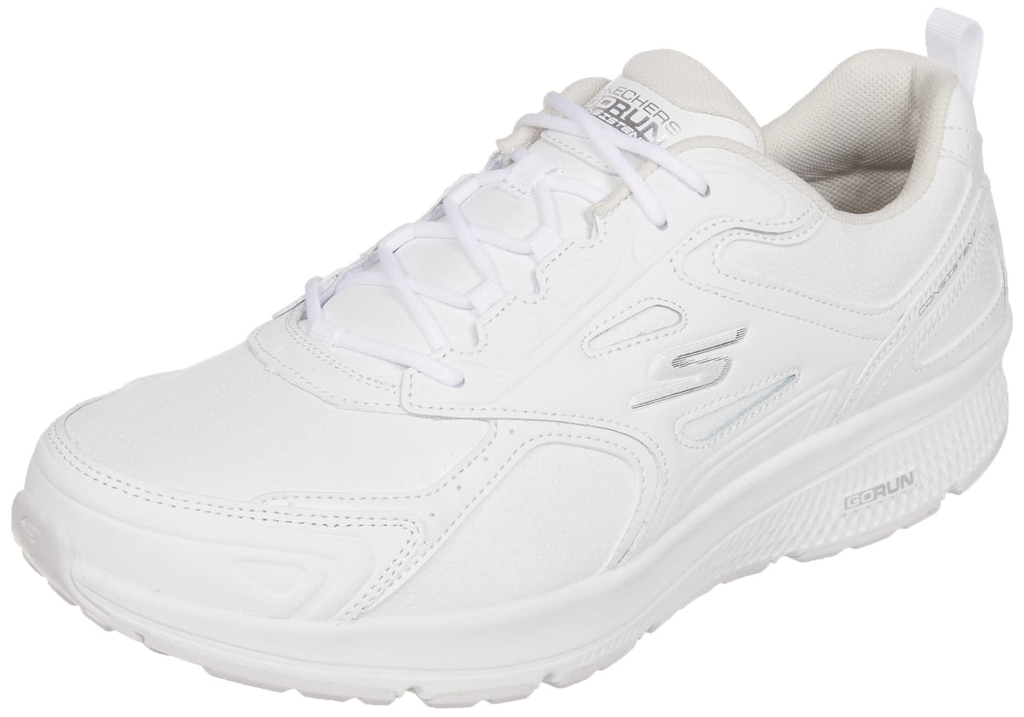 Go Run Consistent - Leather Cross-Training Tennis Shoe Sneaker with Air Cooled Foam