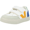 VEJA Small V-12 Chromefree (Little Big Kid) Sneaker, Extra/White/Multicolor/Indigo, 1 US Unisex