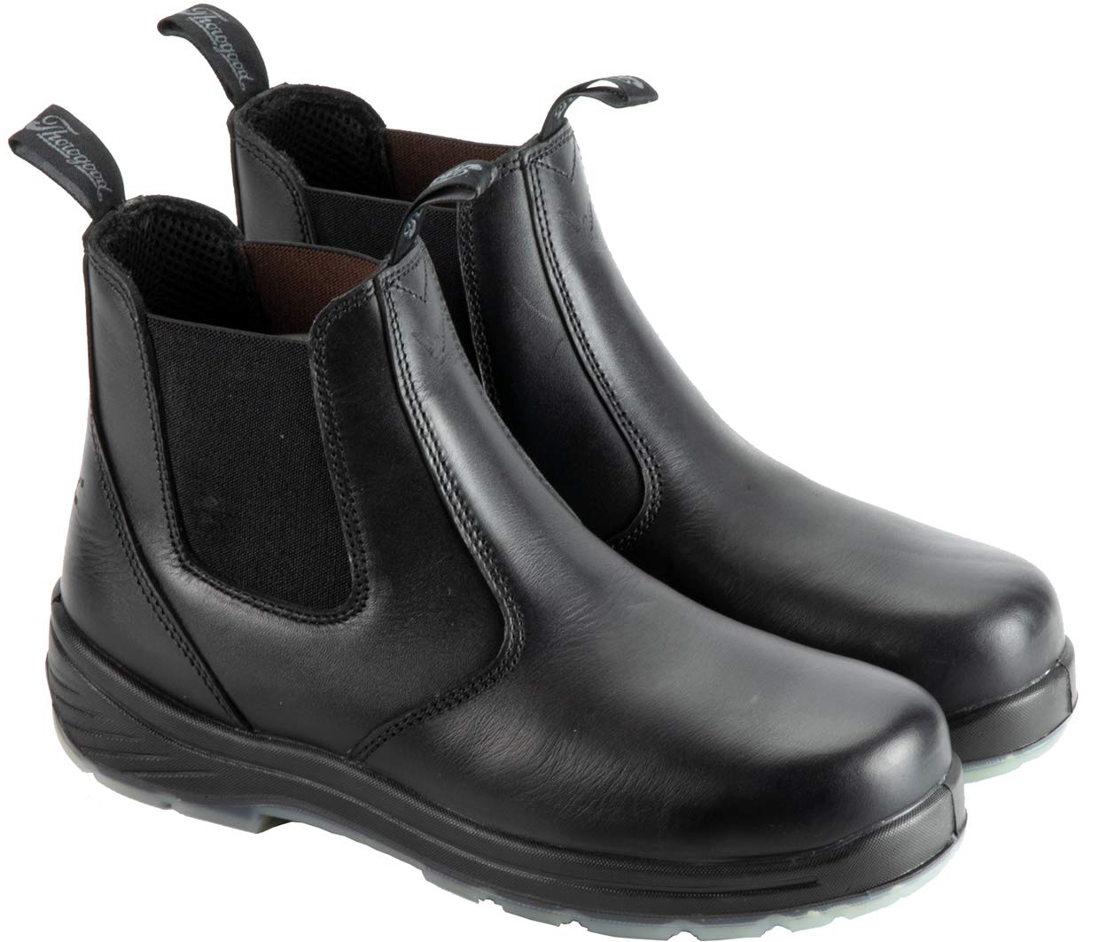 Thorogood 804-6134M100: 6″ Black Quick Release Station Boot Safety Toe with Translucent Bottom, 100M