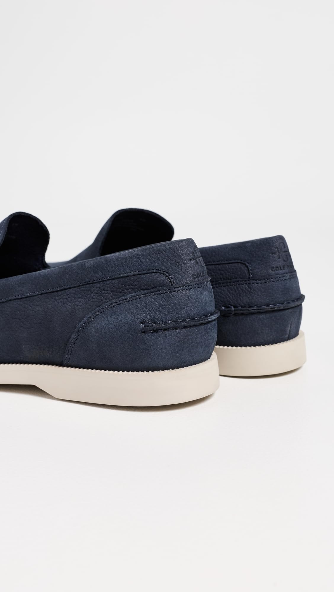 Cole Haan Men's American Classics Hampton Loafers, Navy Blazer Nubuck/Ancient Scroll, 10-W US