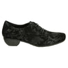 Taos Cobbler Black Printed Suede 6