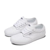 Vans Women's Atwood Shoe - Low-Top Fashion Sneakers for Work & Everyday Wear. Canvas White. 5