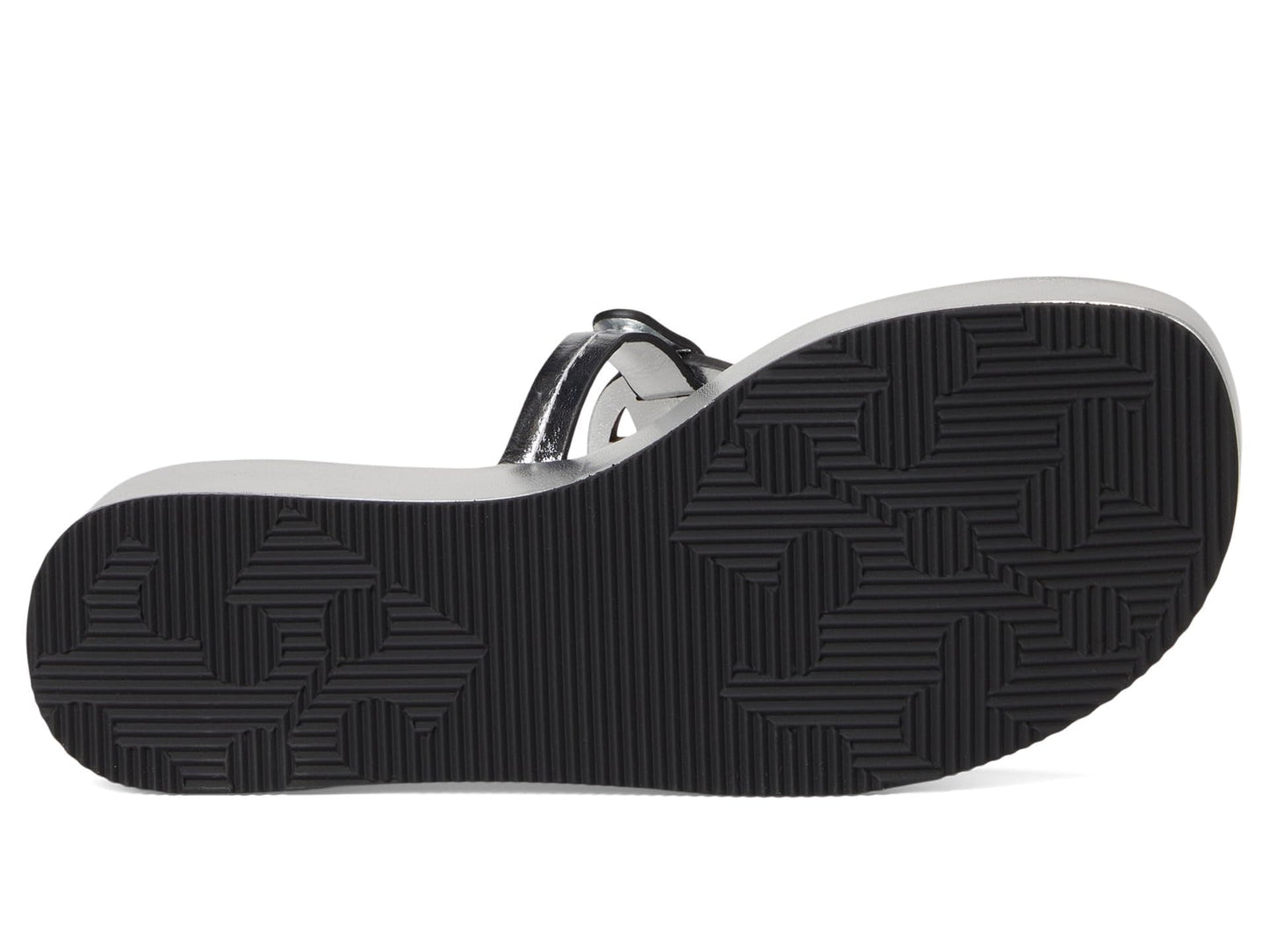 Tory Burch Womens Miller Wedge 25MM Silver 9.5 Medium