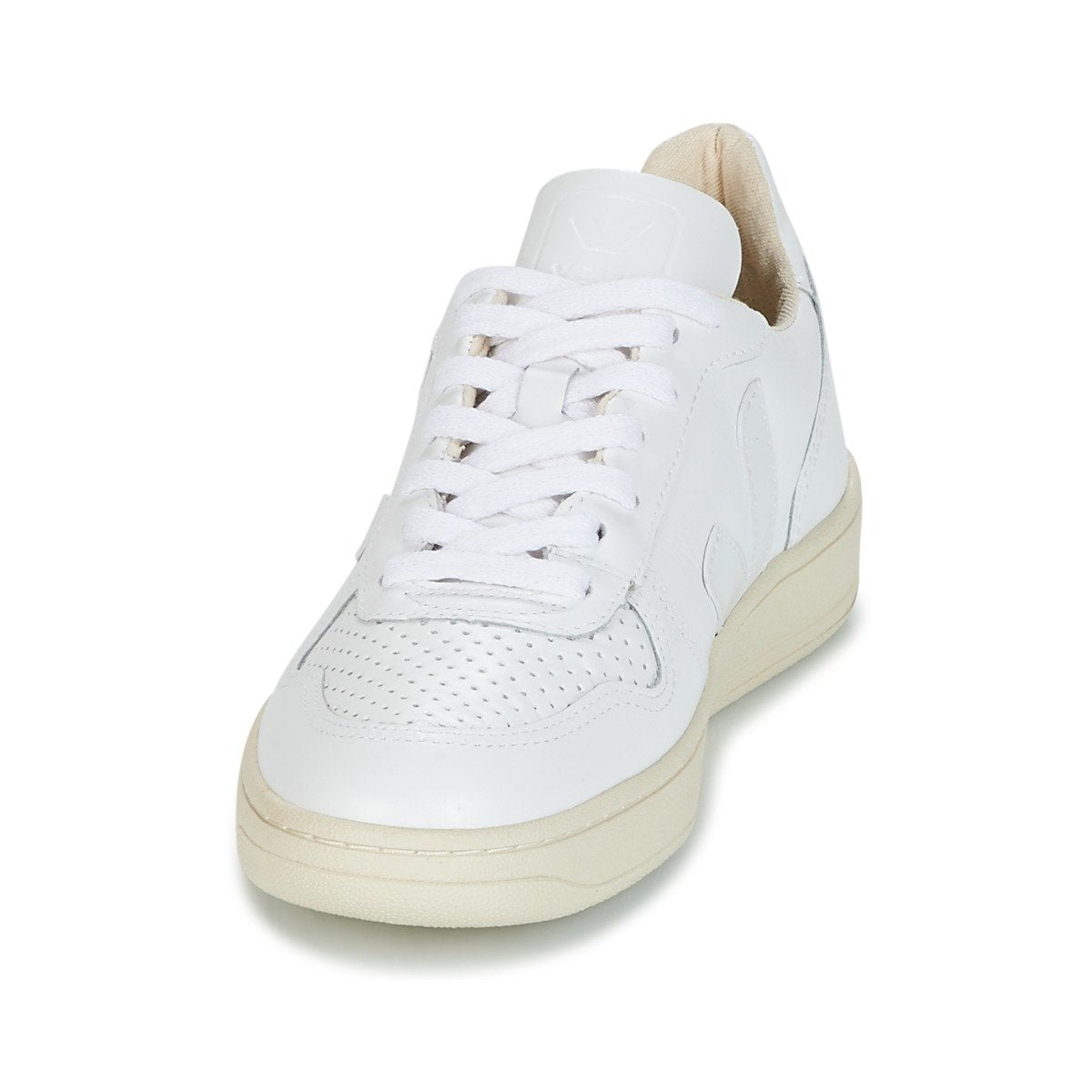 Veja-Women's V-10 Lace Up Sneakers, Extra White, 5 Medium US