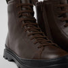 Camper, Brutus, Men Mid Boot, Dark Brown, 11