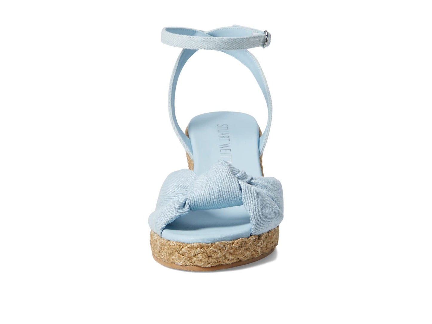 Stuart Weitzman Playa Espadrille Knot Wedge Light/Natural 8 B