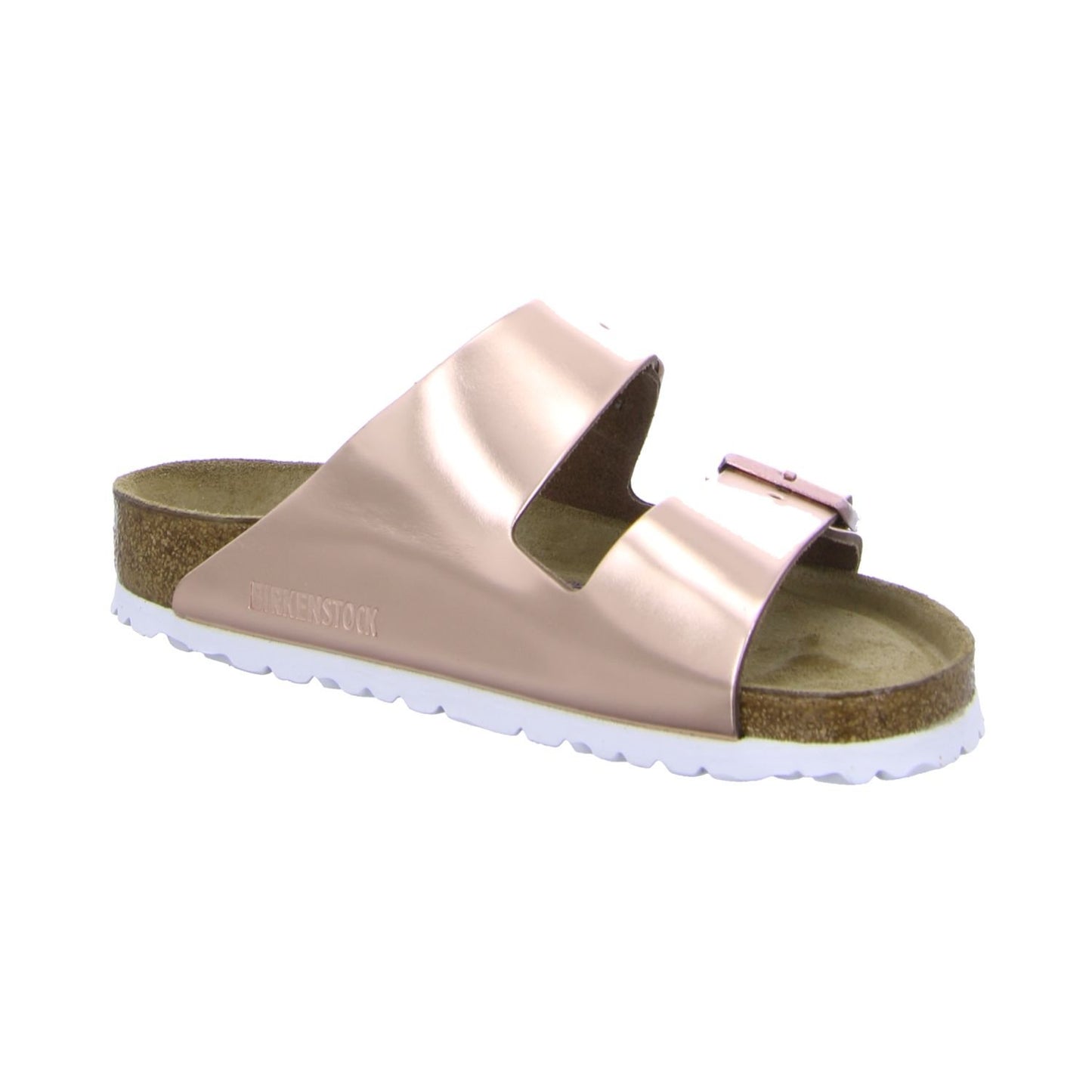 BIRKENSTOCK Classic Arizona NL 52893 Unisex Adult Clogs & Mules, Brown metallic copper, 4