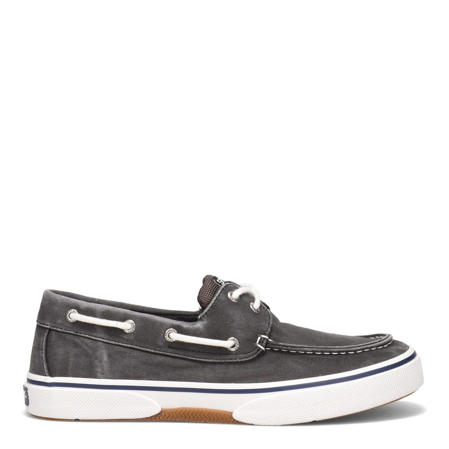 Sperry Men's, Halyard Boat Shoe Black Twill 8.5 W