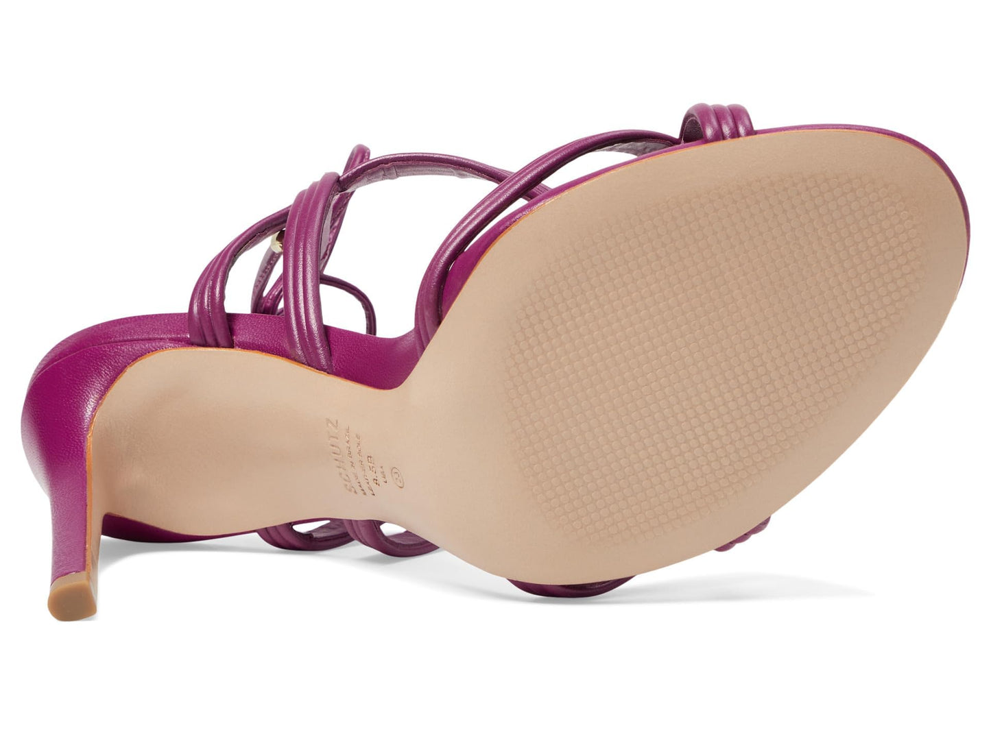 Schutz Women's Brynn Sandal, Cerise Pink, 9.5