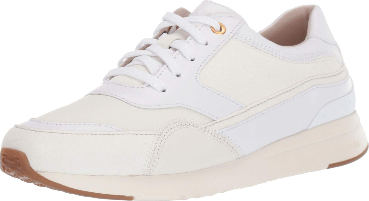 Cole Haan Women's W14251 - Grandpro Dwntwn Rnnr White Leather-Moonlight Leathe