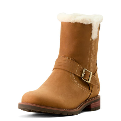 ARIAT Women's Savannah Sherpa Waterproof Boot, Carmel Tan, 8