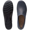 Clarks Cora Lilac Navy Leather/Textile Combination 8 B (M)