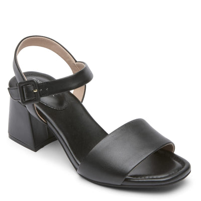 Rockport Women's Farrah 2-Piece, Black Leather, 7.5