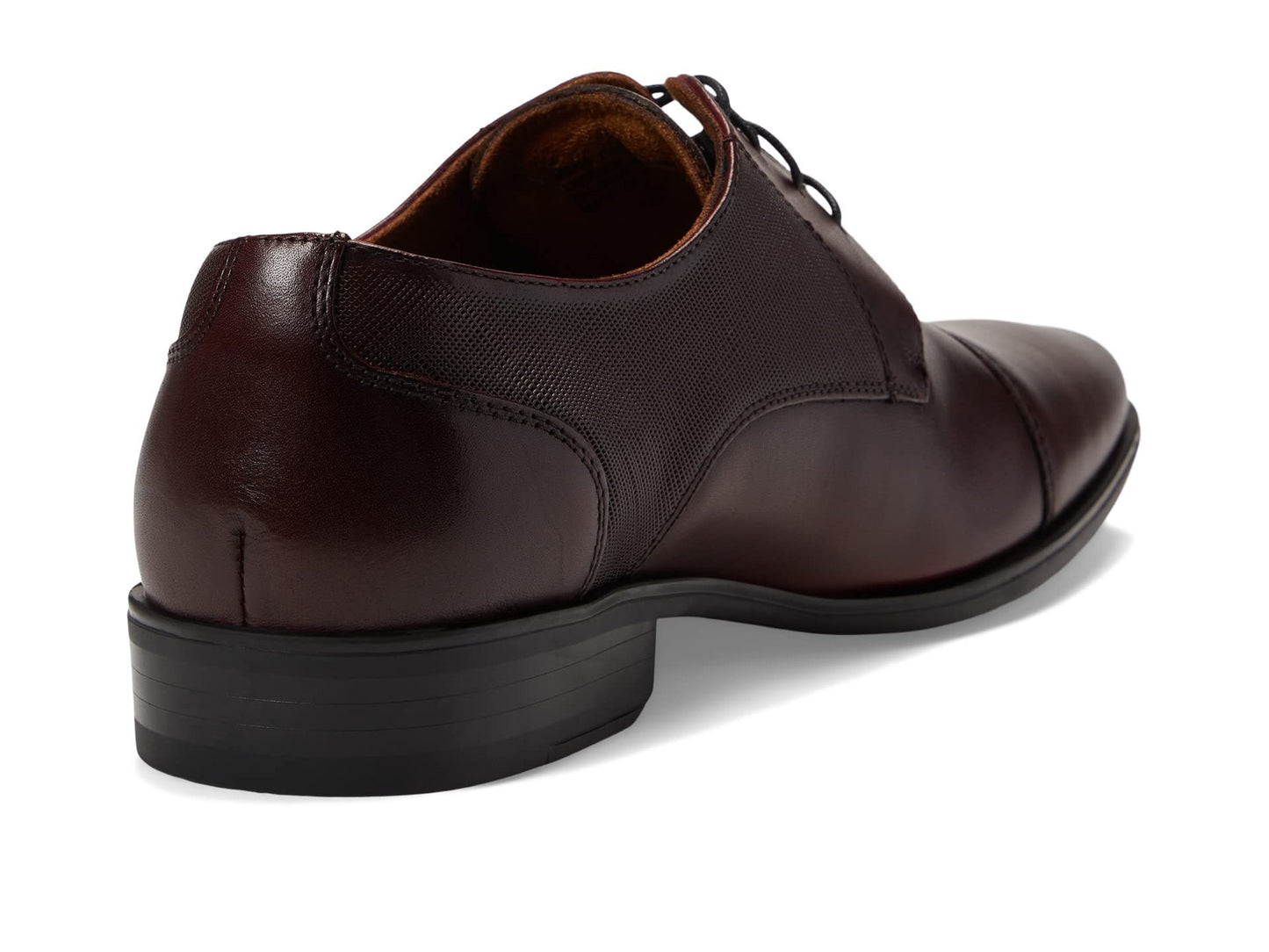Florsheim Jackson Cap Toe Oxford Formal Shoe for Men - Leather Upper with Man-Made Lining, Snipped Toe, and Blind Eyelets Burgundy 9.5 M (D)