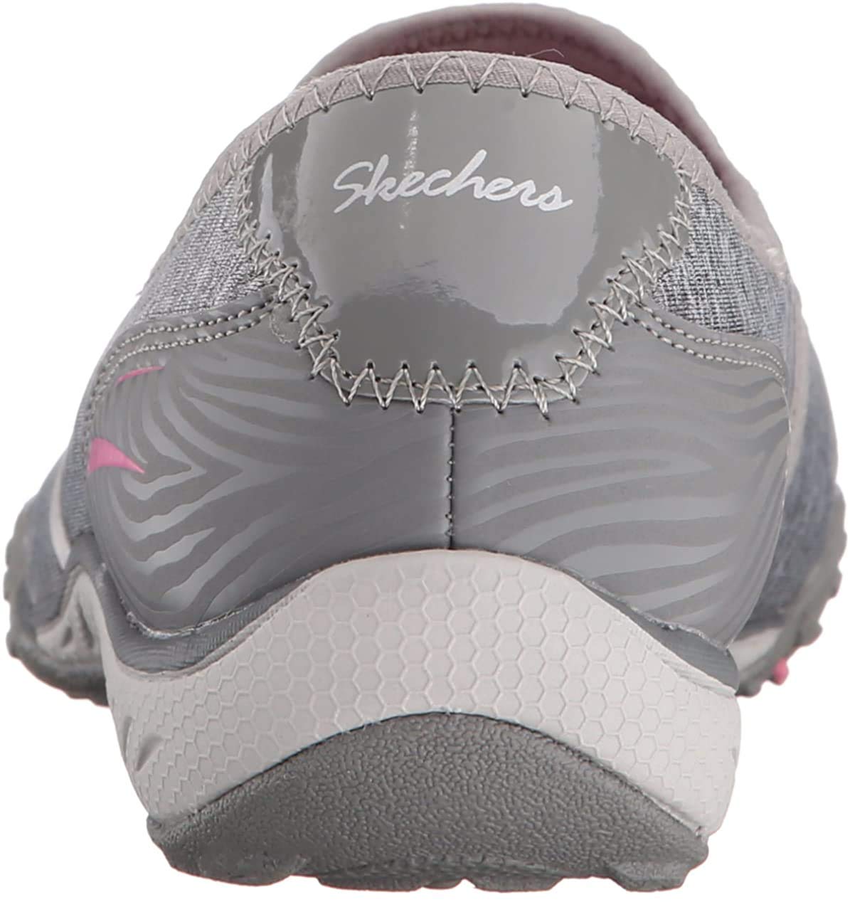 Skechers Women's Good Life Fashion Sneaker Grey/Pink 8.5 Wide
