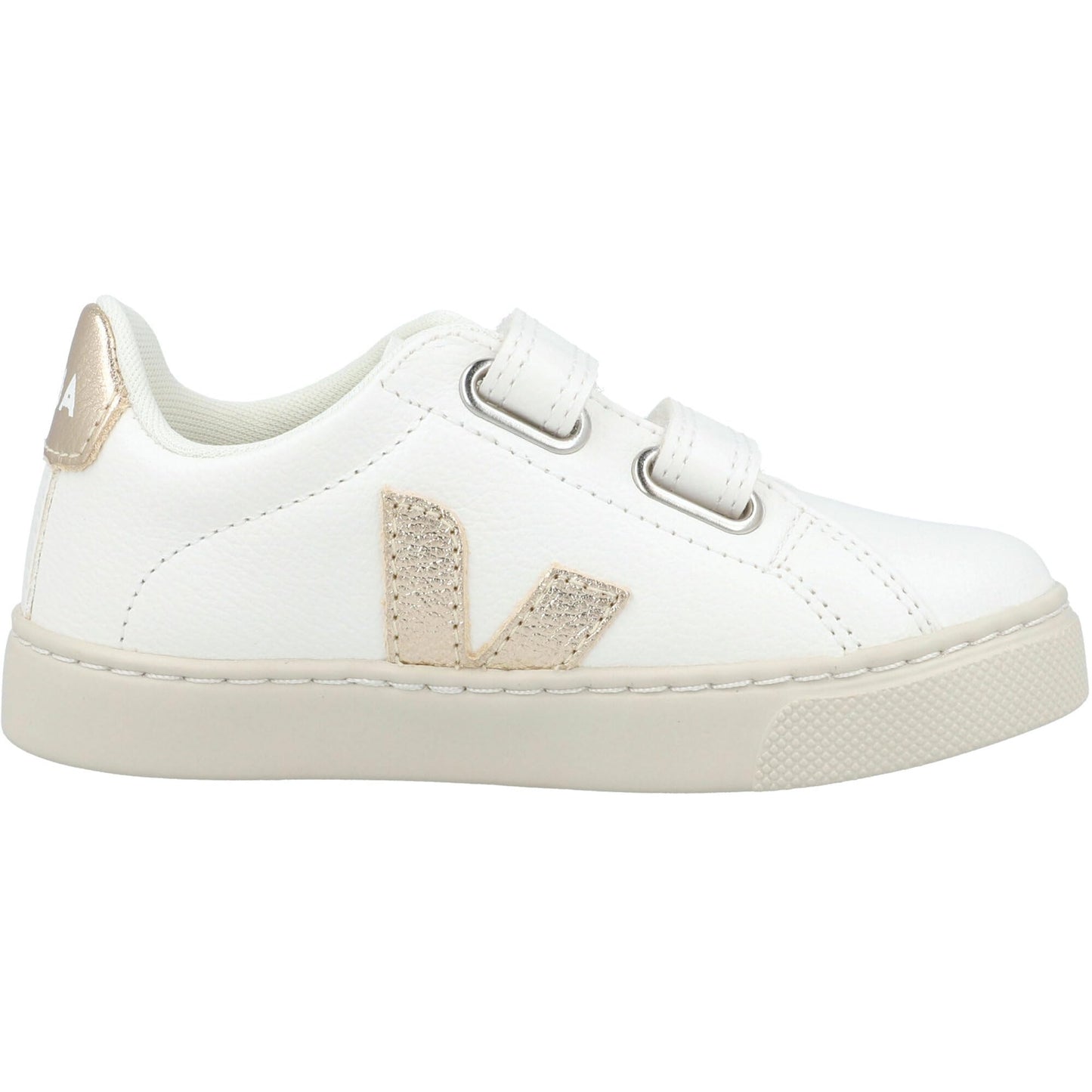 VEJA Kids Small Esplar (Toddler) Sneaker, Extra/White/Platine, 9.5 US Unisex