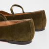 Madewell Women's Greta Suede Ballet Flats, Shaded Olive, 6 Medium US