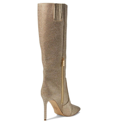 Michael Kors Rue Stiletto Boot Pale Gold 5.5 M