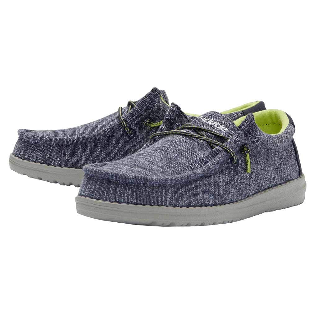 Hey Dude Boy's Wally Youth Doodle Size 10 | Boy’s Shoes | Boy's Lace Up Loafers | Comfortable & Light-Weight