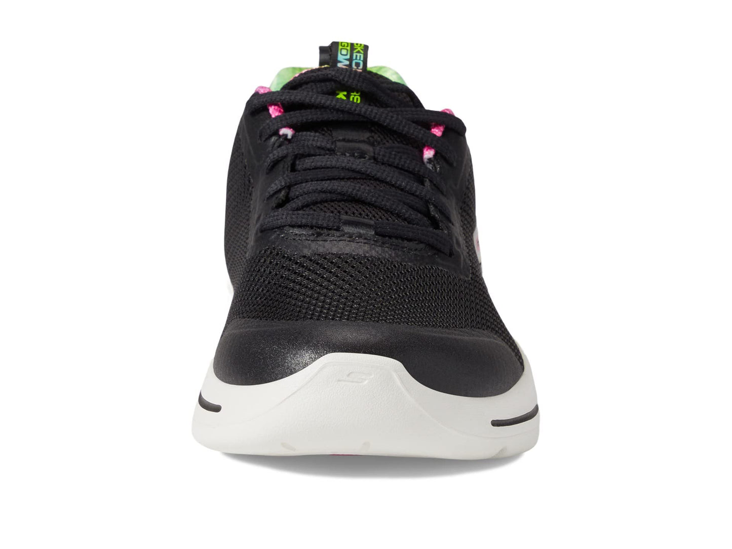 Skechers Go Walk Arch Fit - Fun Voyage Black/Hot Pink 8.5 B (M)