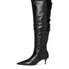 Schutz Women's Ashlee Mid Over The knee Boot, Black, 8.5