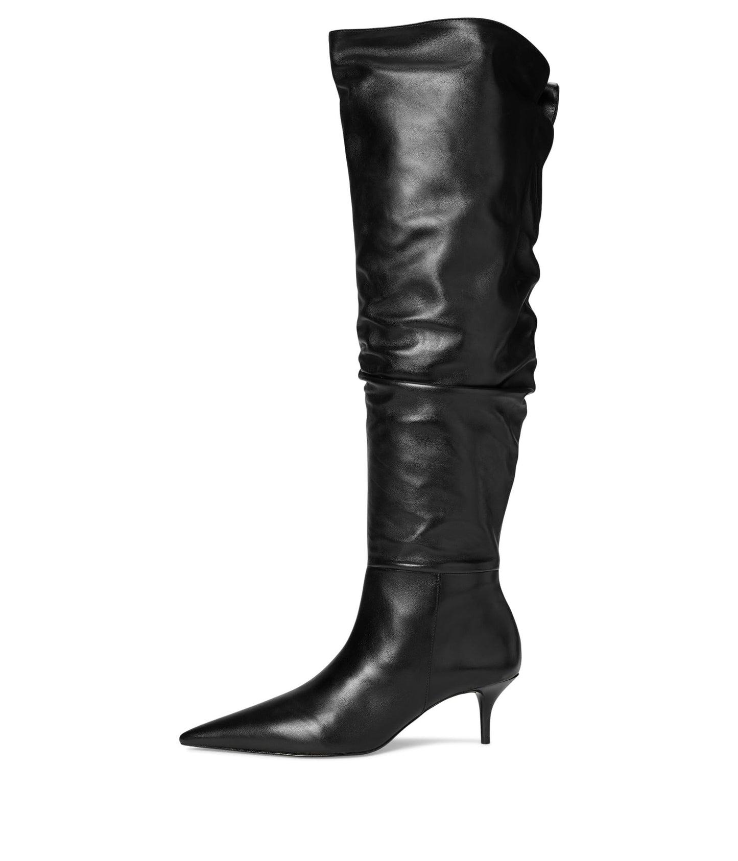 Schutz Women's Ashlee Mid Over The knee Boot, Black, 8.5
