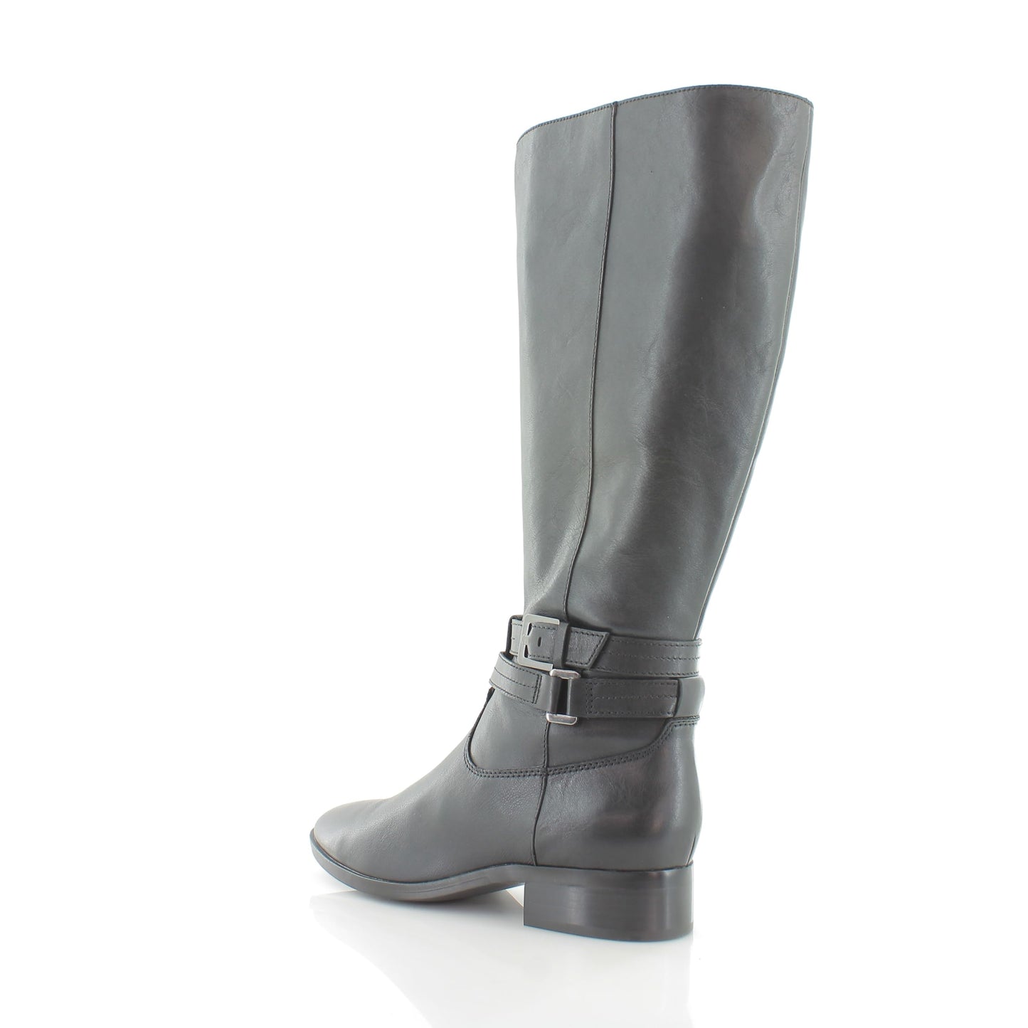 Naturalizer Reid Wide Shaft Black Leather 9.5 M (B)