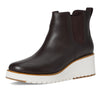 Cole Haan Women's Zerogrand City Wedge Boot Fashion, Dark Chocla/Ivory Waterproof, 10