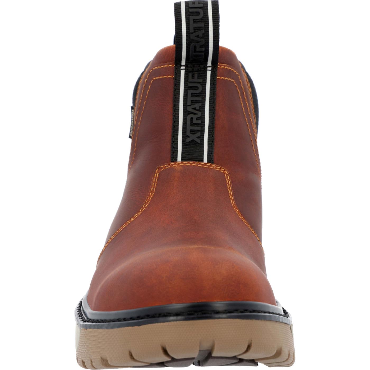 Xtratuf Men's Bristol Bay Leather Chelsea Boot, Cathay Spice Orange, Size 12
