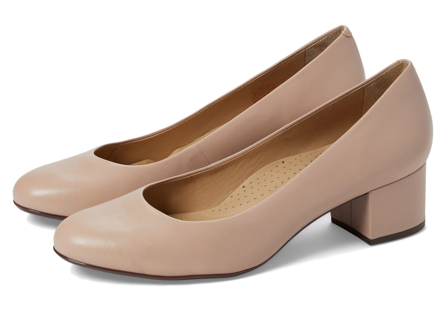 Marc Joseph New York Broad Street Pump Sandals – Leather Construction – Almond Toe – Block Heel Nude Nappa Leather 10.5 M