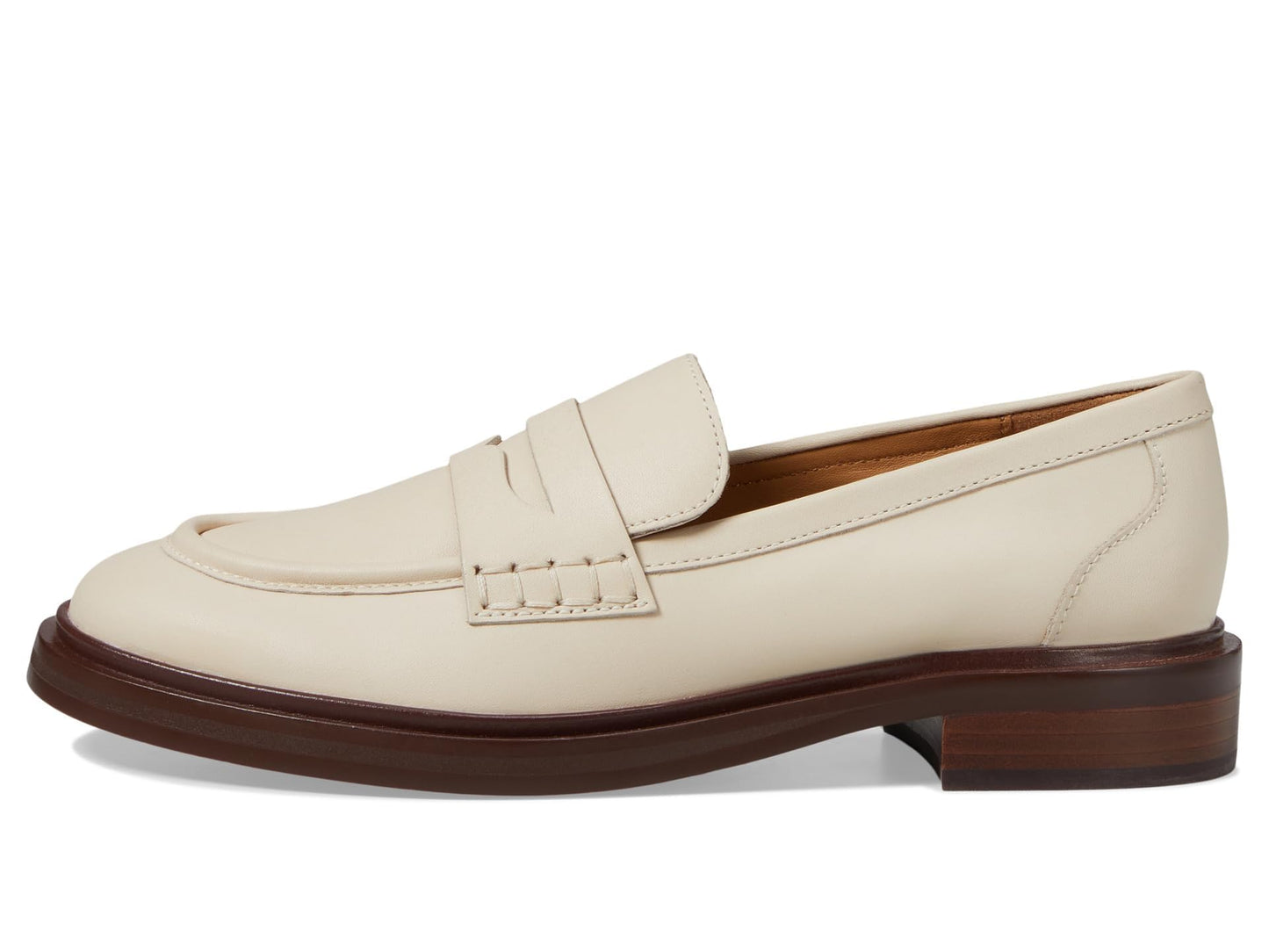 Madewell Womens The Vernon Loafer Ecru 7 Medium