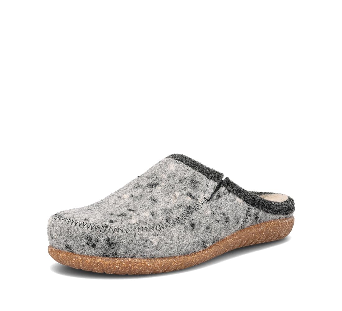 Taos Footwear Women's Wooltastic Grey Speckled Wool Clog 7-7.5 M US