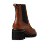 Madewell The Carina Platform Chelsea Boots for Women - Leather Upper, Classic Round Toe Silhouette, and Textile Insole Dried Maple 8.5 M
