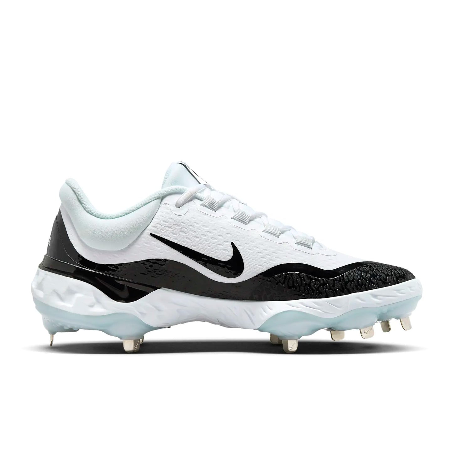 Nike Alpha Huarache Elite 4 Low Men's Baseball Cleat US (White/Black/Black, US Footwear Size System, Adult, Men, Numeric, Medium, 14)