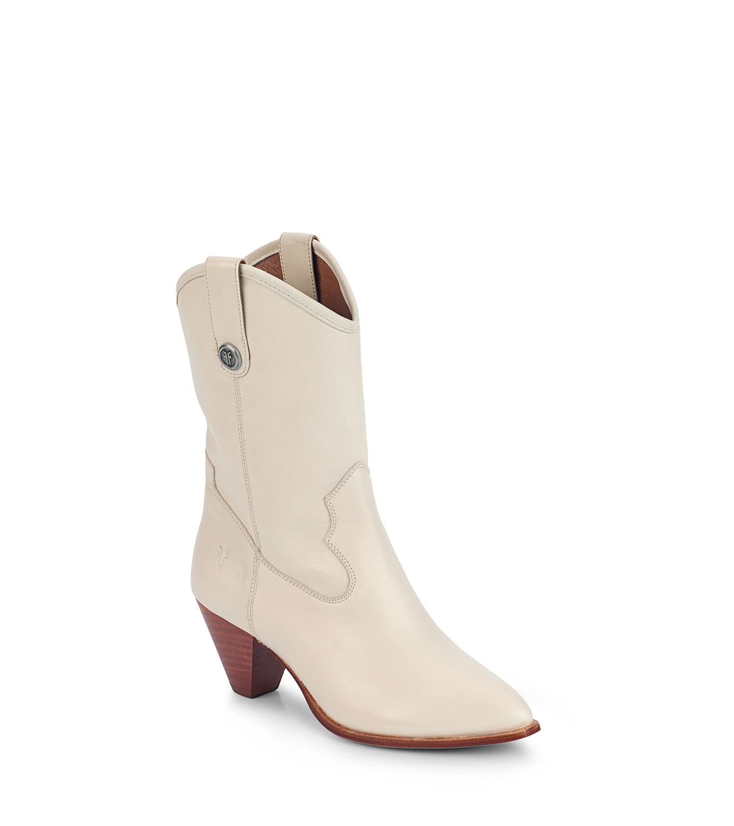 Frye Women's June Western, White - 8.5M