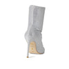 Stuart Weitzman Stuart 100 Stretch Bootie Silver 11 B