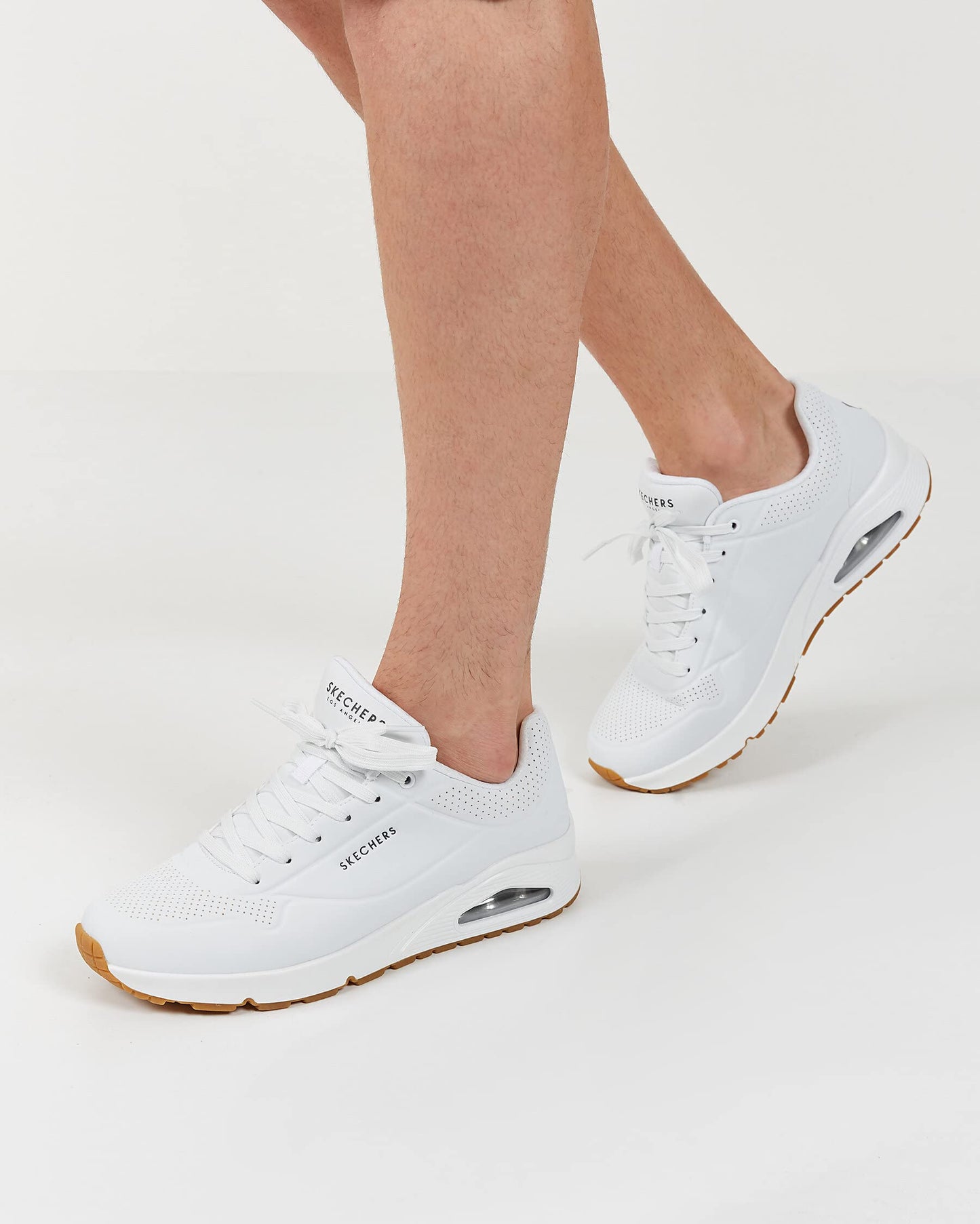 Skechers Men's Uno-Stand on Air Sneaker, White, 9.5