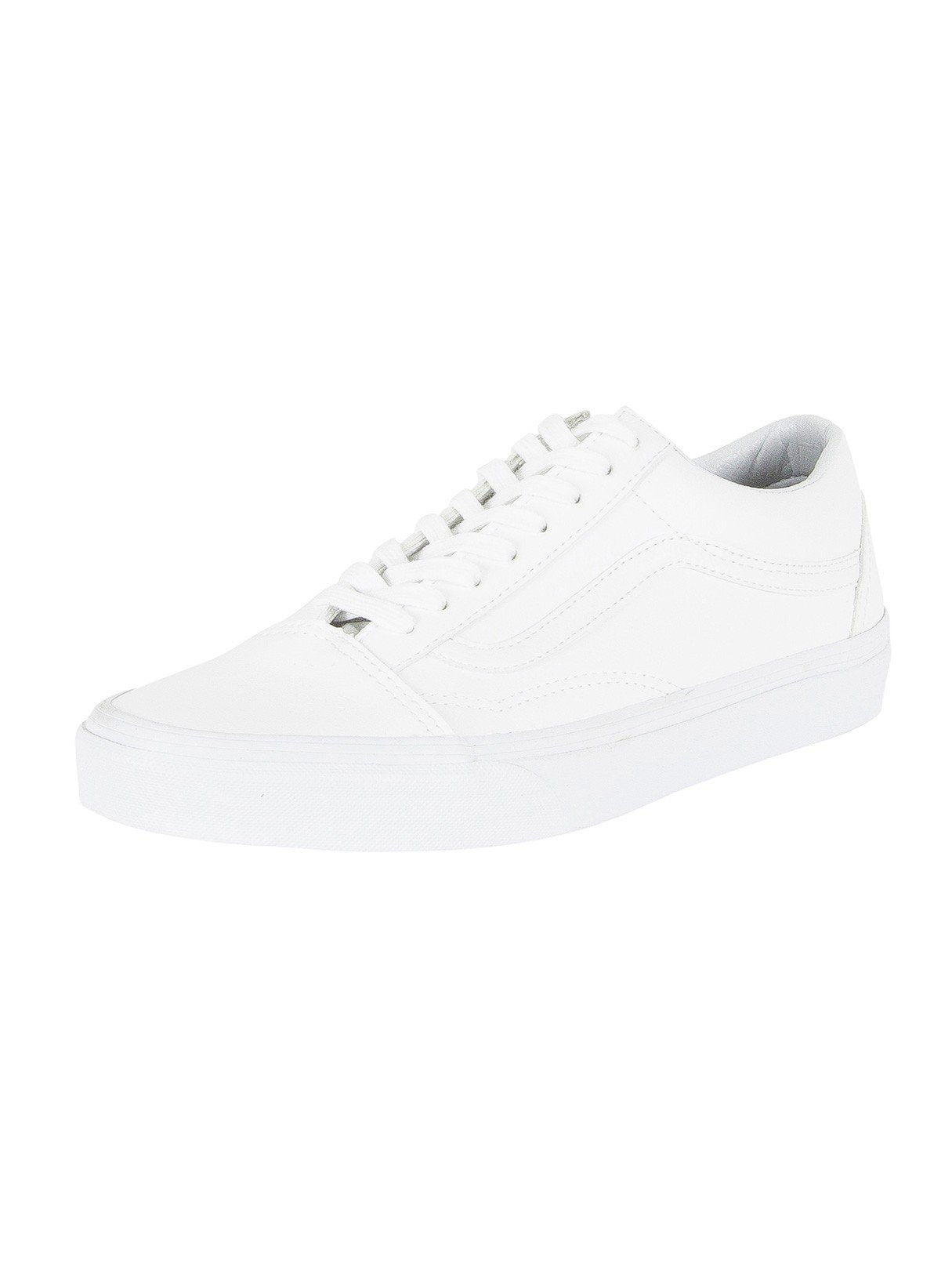 Vans Old Skool, Unisex Adults’ Trainers, White ((Classic Tumble) True White), 4.5 UK (37 EU)