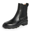 Madewell Women's The Wyckoff Chelsea Lugsole Boot in Leather, True Black, 8 Medium US