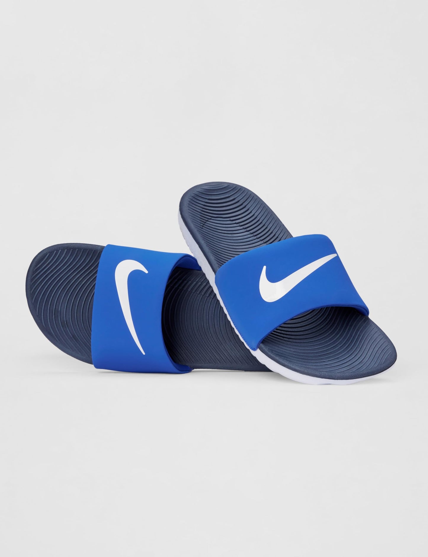 Nike Little/Big Kid's Kawa Slides, Game Royal/White-Thunder Blue-White, 12C
