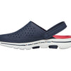 Skechers Men's Foamies Gowalk 5-Astonished Clog, Navy/Red, 10