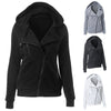 BANAAO Women's Thermal Long Hoodie Zip Up Jacket - Casual Solid Hooded Warm Winter Long Hoodie Coat Pullover Jackets