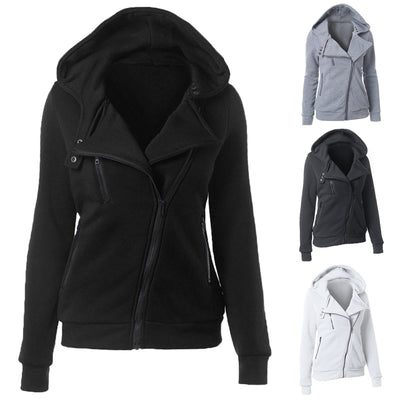 BANAAO Women's Thermal Long Hoodie Zip Up Jacket - Casual Solid Hooded Warm Winter Long Hoodie Coat Pullover Jackets
