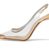 SCHUTZ Audrey Ouro Claro Orchid/Transparente/Cristal 9 M