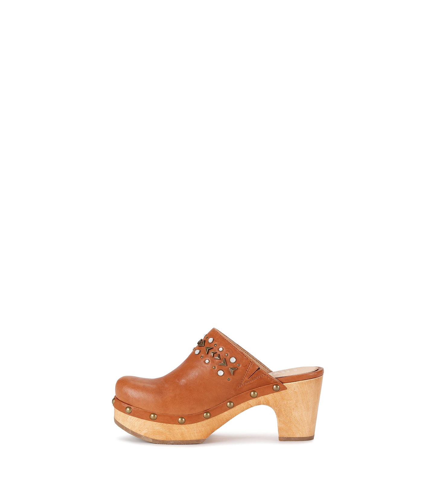 Frye Jessica Studded Clog Tan 8.5 B (M)