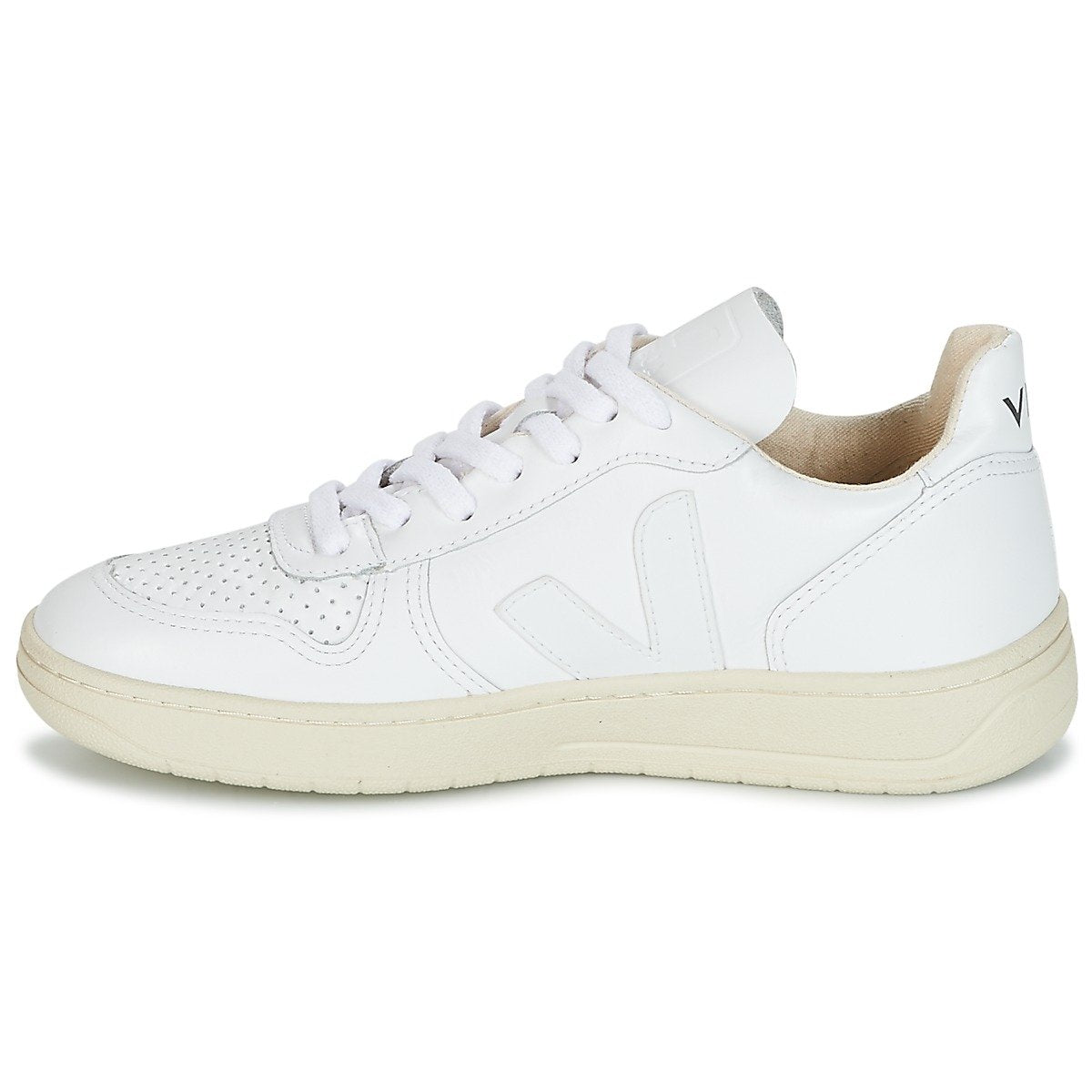 Veja-Women's V-10 Lace Up Sneakers, Extra White, 5 Medium US