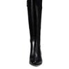 COLE HAAN WOMENS THE GO-TO BLOCK HEEL TALL BOOT 45MM, BLACK LEATHER, 7.5 B US