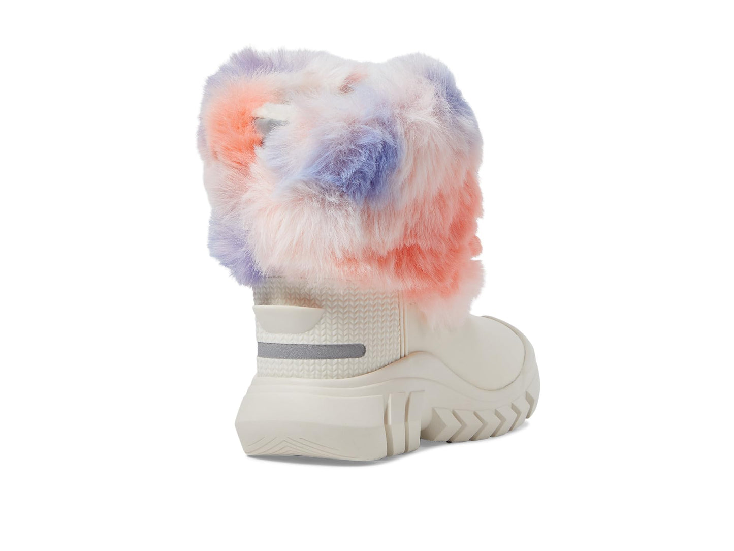 Hunter Intrepid Rainbow Faux Fur Snow Boot (Toddler/Little Kid) White Willow/Multi 5 Toddler M