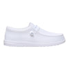 HEYDUDE Men's Wally-Funk Mono White Size 4 | Men's Shoes | Men Slip-on Loafers | Comfortable & Light-Weight